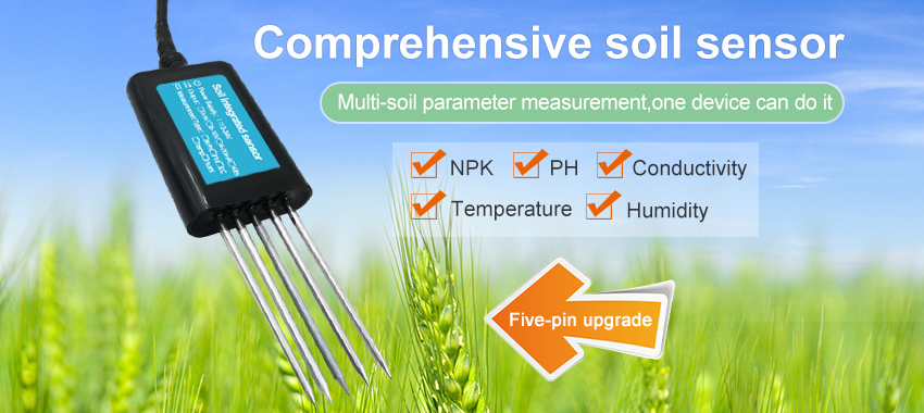5 in 1 integrated soil sensor